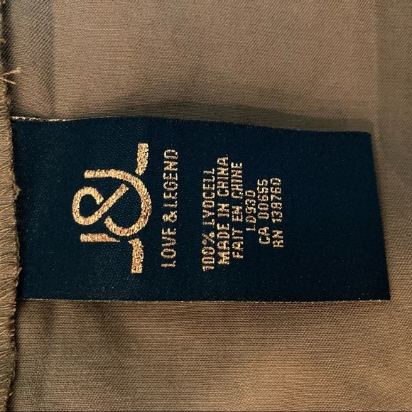 LOVE & LEGEND Sz 24 Brown Shirt Dress Overcoat Shacket - Picture 11 of 12